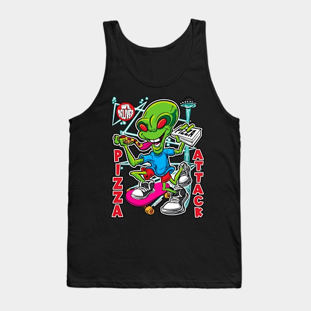 Pizza Attack Tank Top by eShirtLabs